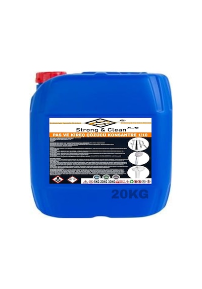 Strong&Clean Kireç Pas Çözücü Ultra Konsantre 1/10 20 KG