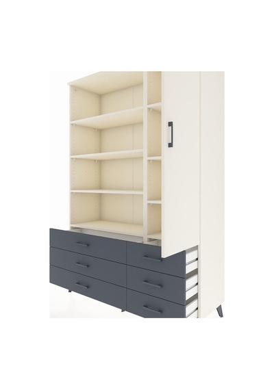Hyperion Dolap 8 Raflı 6 Çekmeceli Tek Kapaklı 132x44x195 Aytaşı-aytaşı/antrasit Aytası/antrasıt Hyperion Dolap 8 Raflı 6 Çekmeceli Tek Kapaklı 132x44x195 Aytaşı-aytaşı/antrasit Aytası/antrasıt