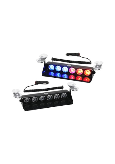 S6 Led Mavi - Kırmızı Çakar Modül Mercekli Çakmaklık Girişli