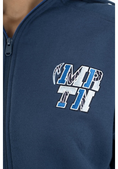 Maraton Sportswear Comfort Kadın Kapşonlu Uzun Kol Basic Navy Tracktop 22972-navy Navy