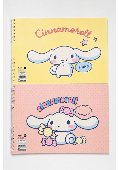X Dekomus Lisanslı Cinnamoroll 17x25 Cm 15 Yaprak Resim Defteri Tek Adet Altın