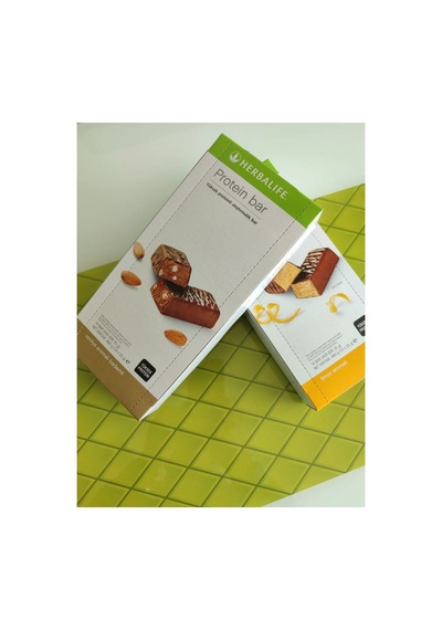 Herbalife Protein Bar Limon Aromalı 14'lü Paket Protein Bar Vanilya Aromalı Bademli 14'lü Paket