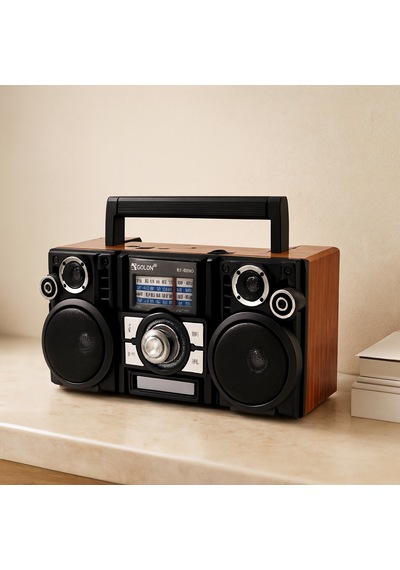 Güneş Enerjili Bluetooth Şarjlı Taşınabilir Hoparlör Fm / Mp3 / Usb / Tf