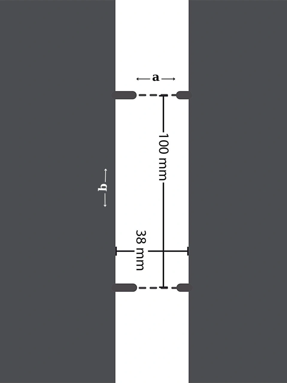 100x38 Mm Termal Barkod Etiketi "yandan Çentikli" Termal Karton Raf Etiketi 1 Rulo 350 Adet