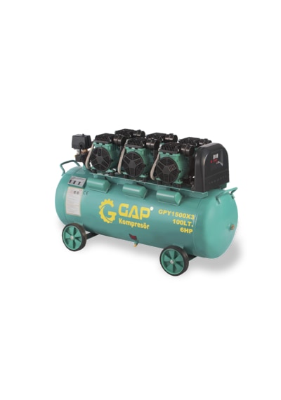 Gap Kompresör Gpy1500x3 6 Hp 8 Bar 100 Lt Sessiz Yağsız Kompresör