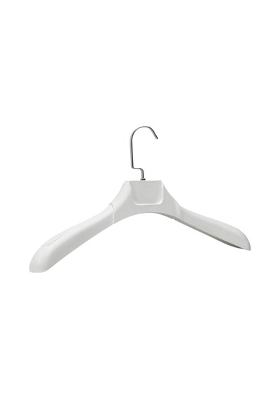 Ceket Askısı 44 Cm Soft Beyaz Plastik Bluz Elbise Kıyafet Askısı Ev Tipi 10 Adet Diğer