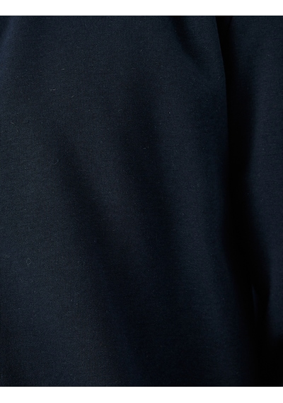 Koton Regular Fit Pamuk Karışımlı Uzun Kollu Basic Fermuarlı Sweatshirt Lacivert 5wam70253mk Lacivert