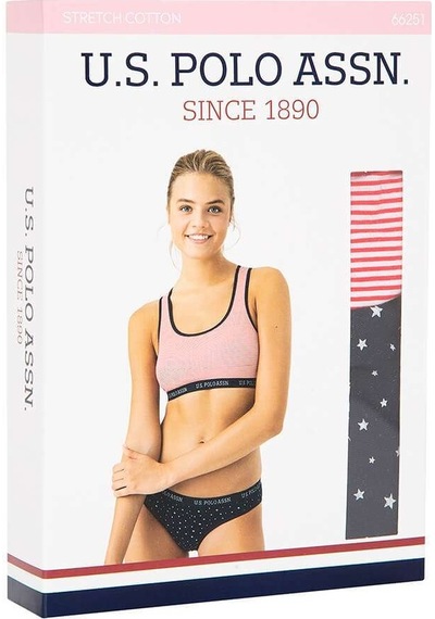 U.S. Polo Assn. Kadın Lacivert Büstiyer Slip Takım 66251 Lacivert