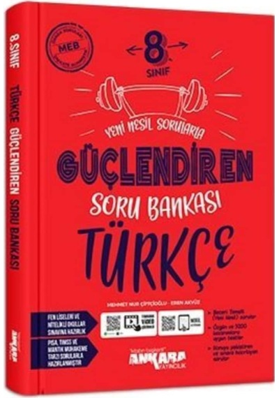 Ankara Yayıncılık Yayıncılık 8.Sınıf Güçlendiren Türkçe Soru Bank