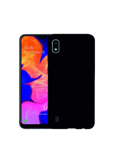 Samsung Galaxy Uyumlu A10 Kılıf Kamera Korumalı Silikon Rubber Arka Kapak Siyah