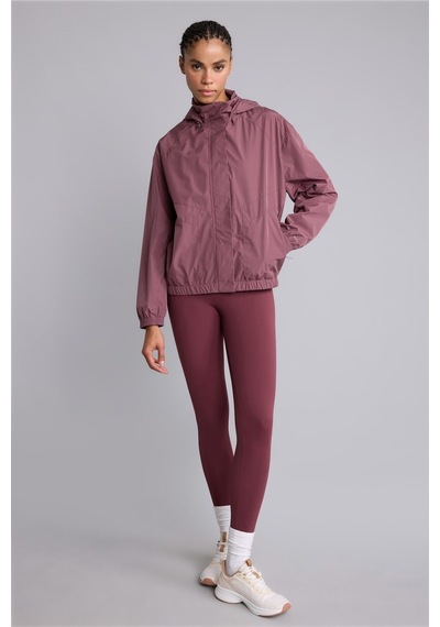 Defacto Regular Fit Reglan Kollu Kapüşonlu Yağmurluk C4949ax26aupr524 Mor-pr524