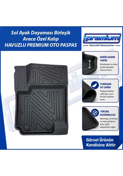 Kia Soul Paspas Araca Özel 2008 - 2013 Derin Havuzlu Premium Oto Paspas