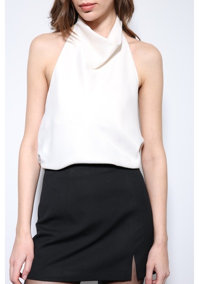 Antioch Saten Halter Kadın Top Taş