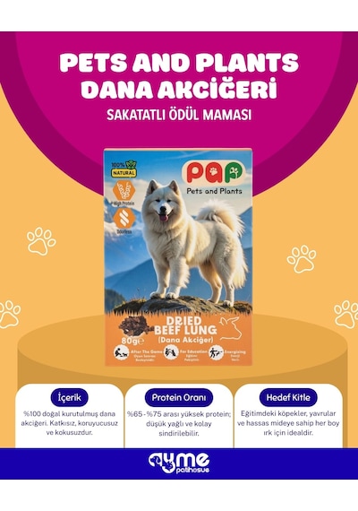 Pets And Plants Pap Dana Akciğer Sakat Et 80 G
