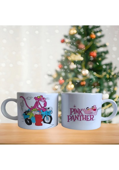 Pembe Panter Kupa Bardak Tek Adet 0364 Çok Renkli