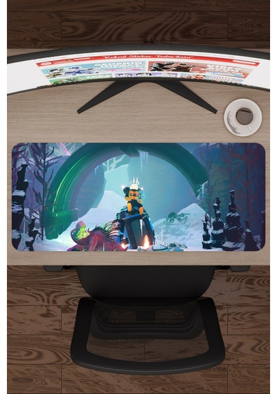Risk Of Rain Kaymaz Dikişli Kauçuk Oyuncu Mousepad V4 - 70x30 Xl Gaming Mouse Pad Fare Altlığı