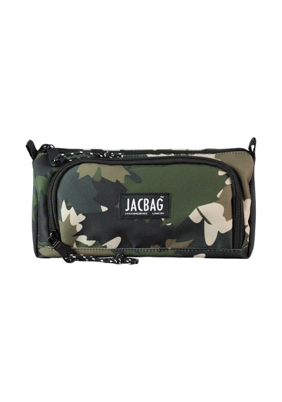 Jacbag Prime Xl-lastik Ayraçlı İki Bölmeli Kalem Kutusu Prime Xl-haki Camoflora renkli
