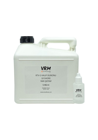 Rtv-2 Yarı Şeffaf Kalıp Silikonu 10 Shore 5 Kg