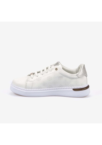 Kemal Tanca Kadın Hakiki Deri Eva Taban Spor & Sneaker Ayakkabı 7065 Beyaz