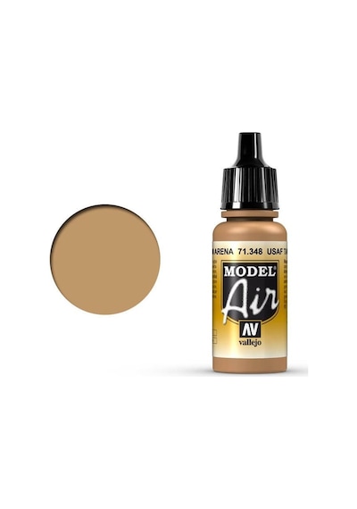 17 Ml. Usaf Tan Model Air Serisi Maket Boyası, Vallejo 71348 Standart