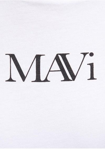 Mavi Kadın Mavı Logo Tshırt Beyaz 1611594-620 Beyaz