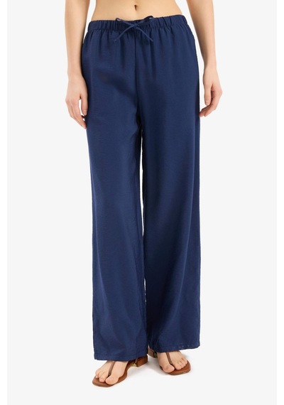 DeFacto Regular Fit Esnek Belli Plaj Pantolonu-Fall in Love E1172AX25SMNV241 Lacivert