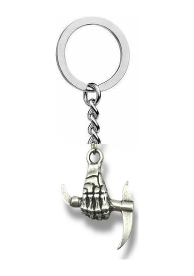 Çekiç Tutan El Figürlü Anahtarlık Zamak Metal Unisex Aksesuar