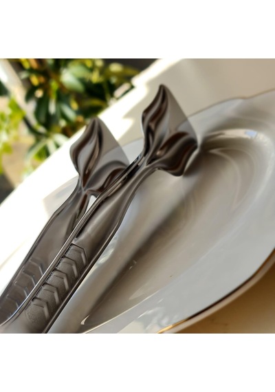Hometarz İnox Metal Pasta Maşası Paslanmaz Çelik 21 CM
