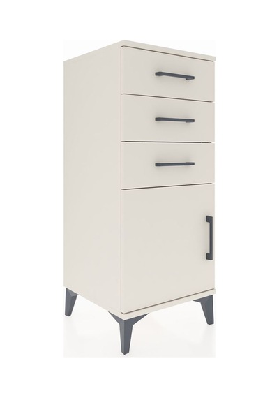 Hyperion Komodin Tek Raflı 3 Çekmeceli Tek Kapaklı 44x44x106 ... Aytaşı