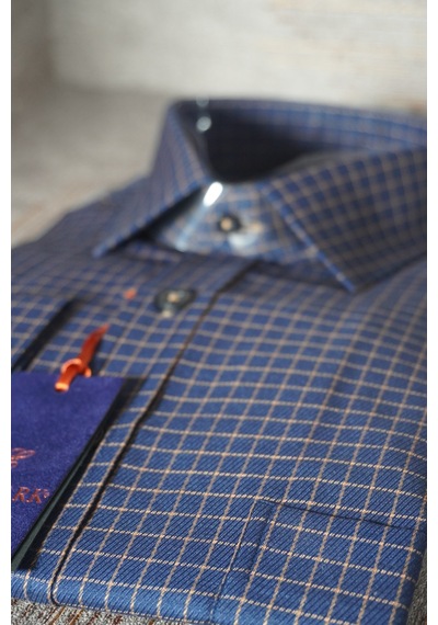 Elitpark Square Pattern Kareli Uzun Kollu Pamuklu Cepli Rahat Kalıp Premium Erkek Gömlek Lacivert Elitpark Square Pattern Kareli Uzun Kollu Pamuklu Cepli Rahat Kalıp Premium Erkek Gömlek Lacivert