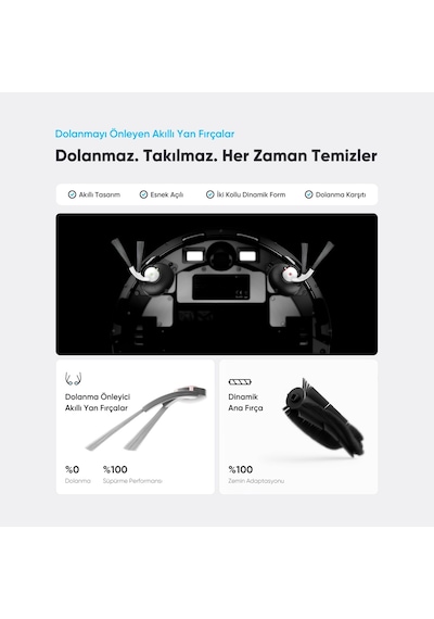 Şımart Katya V 15000pa 6400 MAH Yüksek Batarya Akıllı Robot Süpürge