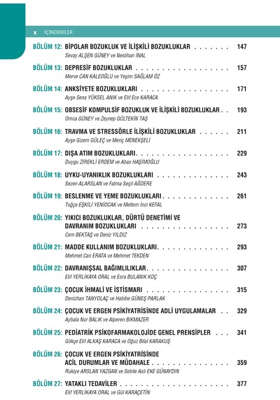 Çocuk Ve Ergen Psikiyatrisi Akıl Notları