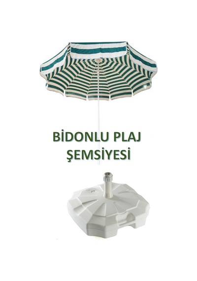 Bidonlu Plaj Şemsiyesi 180 Cm Şemsiye