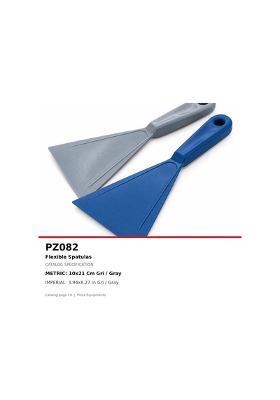 Fida Plastik Hamur Spatulası Esnek - Gri