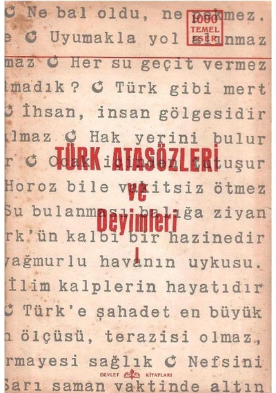 Türk Atasözleri Ve Deyimleri 1