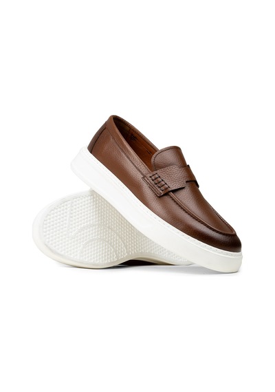 Deery Erkek Taba Renk Hakiki Deri Loafer Ayakkabı - 02043mtbap01 Taba