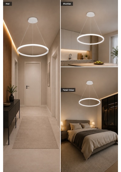 AvizeGO Rizon Led Sarkıt Avize Beyaz Işık
