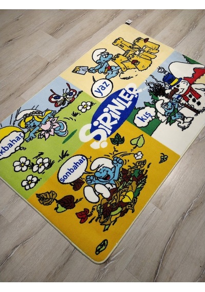Şirinler Saray Kids Buklejel 3176L Çocuk Halısı 100X150 Cm Çok Renkli