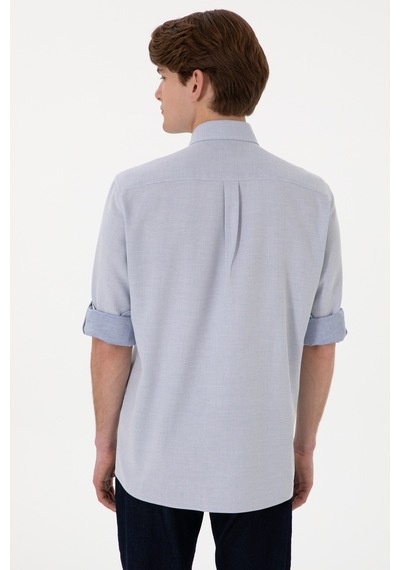 U.S. Polo Assn. Erkek Lacivert Regular Fit Cepli Gömlek 50306340-VR033