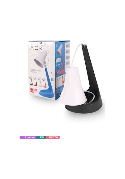 ACK PC Masa Lambası Antrasit Kasa E14