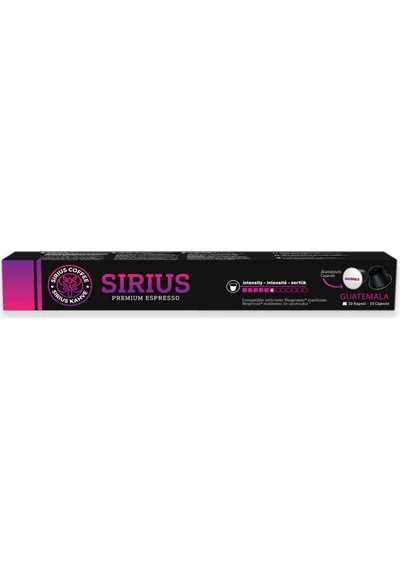 Sirius Nespresso Uyumlu Single Origin Kapsül Kahve 6 Guatemala 3 x 10'lu