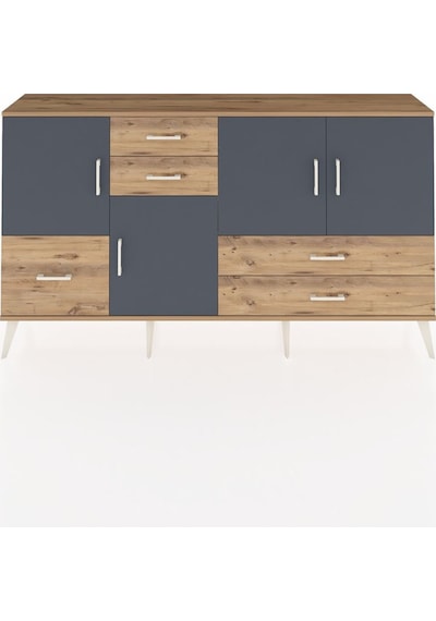 Arges Konsol 4 Raflı 5 Çekmeceli 4 Kapaklı 176x30x99 Çam-antrasit/çam Antrasıt/atlas Çam - Atlas Çam Arges Konsol 4 Raflı 5 Çekmeceli 4 Kapaklı 176x30x99 Çam-antrasit/çam Antrasıt/atlas Çam - Atlas Çam