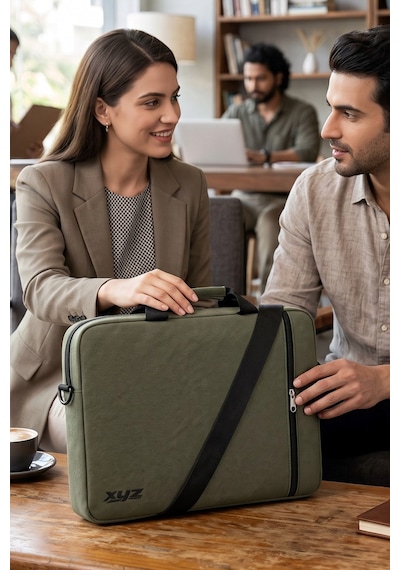 Classone Xyz Serisi Xyz-t27 15.6 Uyumlu Unisex MacBook Laptop Notebook El Ve Omuz Çantası Yeşil