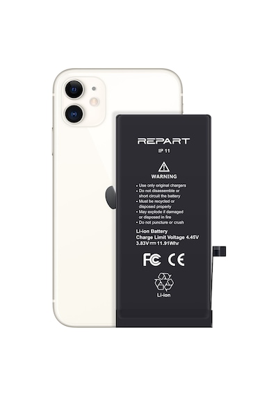 İphone 11 Uyumlu Güçlendirilmiş Yüksek Kapasite Batarya - 3470 Mah