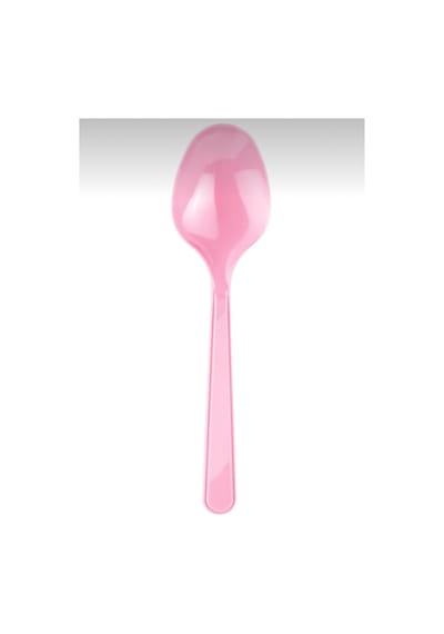 Plastik Kaşık 25 Adet Pembe Parti Malzemeleri