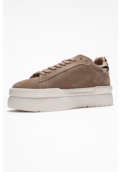 Luvishoes Luvi Shoes Anabel Vizon Süet Hakiki Deri Kadın Günlük Spor Ayakkabı Vizon