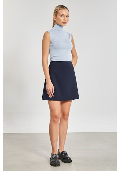 Barrels And Oıl Kadın Fleto Cep Mini Etek - Koyu Lacivert Koyu Lacivert