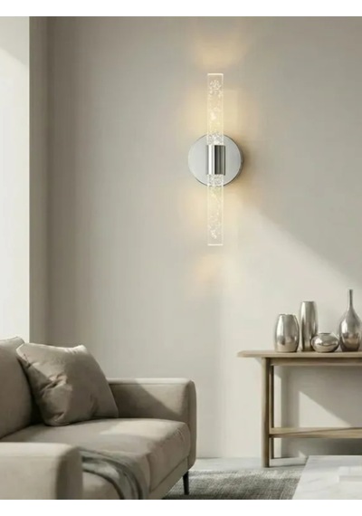 Bhbackhome Bubbleflux Medium Şık Tasarım Modern Ledli Aplik 31 Cm Gümüş Elektrikli Kumandalı Gümüş