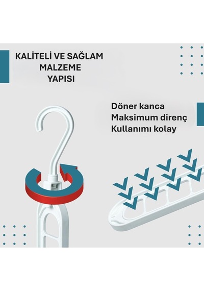 3 Adet Fonksiyonlu Dolap İçi Düzenleyici Organizer Askı Tişört Gömlek Elbise Askısı-gri Plastik Gri Diğer