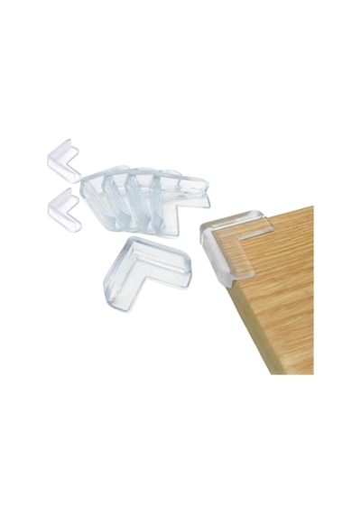 Şeffaf - 688 - Masa Kenarı Koruyucu 8 Adet Mobilya Köşe - Glblseme - Koruma Seti